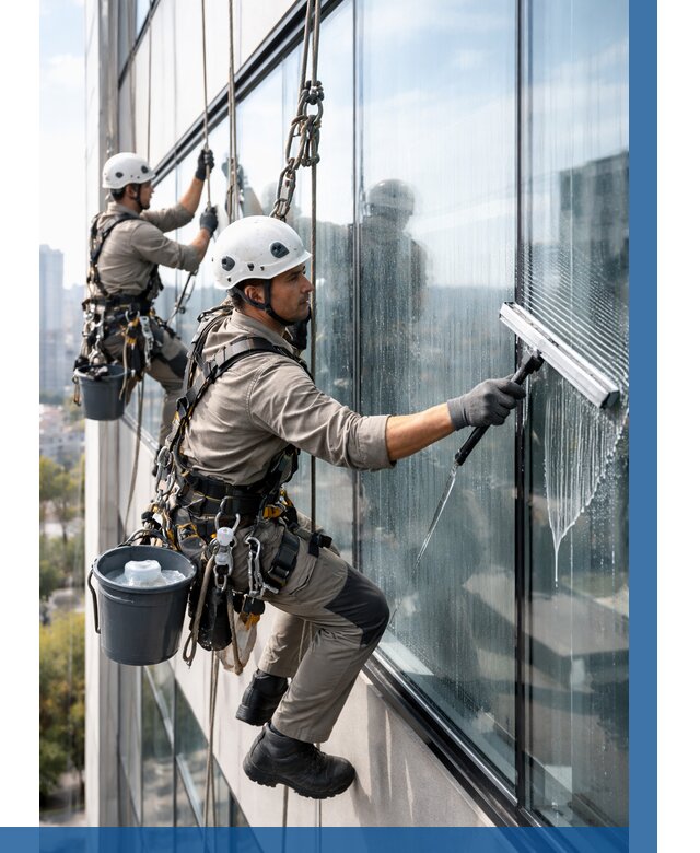 Мойка окон альпинистами в Гулькевичах от 4668 р. | ВЫСОТНИК-Гль