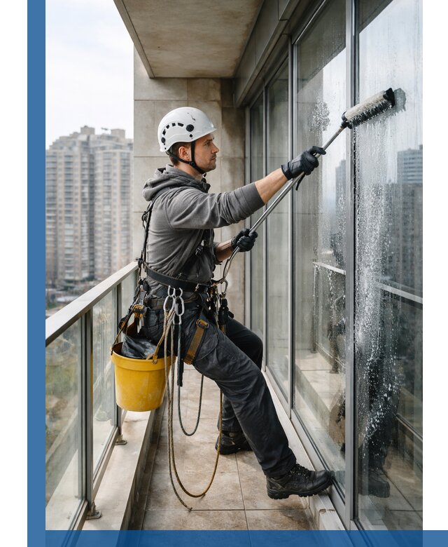 Профессиональная мойка балконного остекления в Гулькевичах