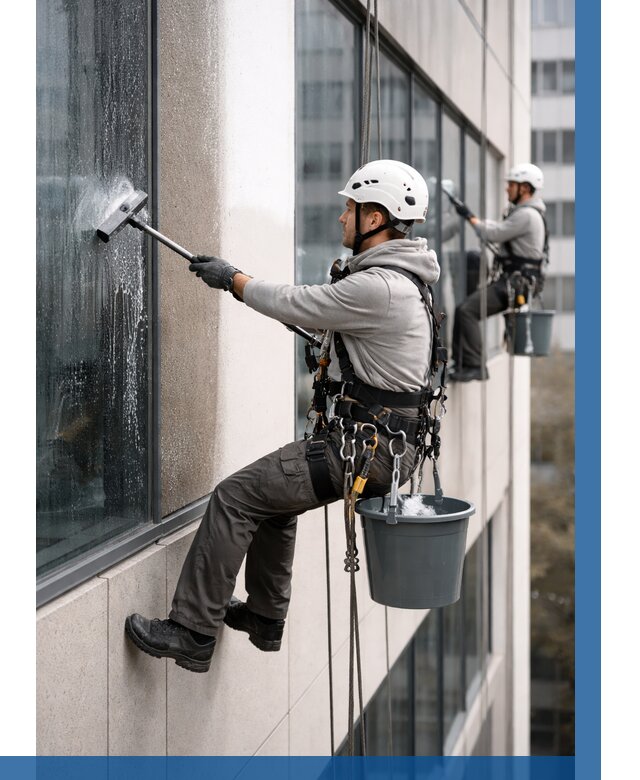 Мойка фасадов зданий в Гулькевичах под ключ от 363 р. | ВЫСОТНИК-Гль