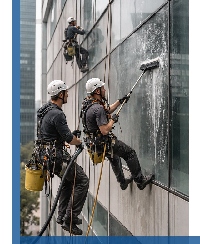 Профессиональная высотная мойка фасадов зданий в Гулькевичах