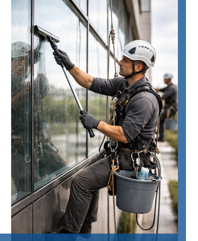 Мойка стеклянных фасадов в Гулькевичах от 207 р. | ВЫСОТНИК-Гль