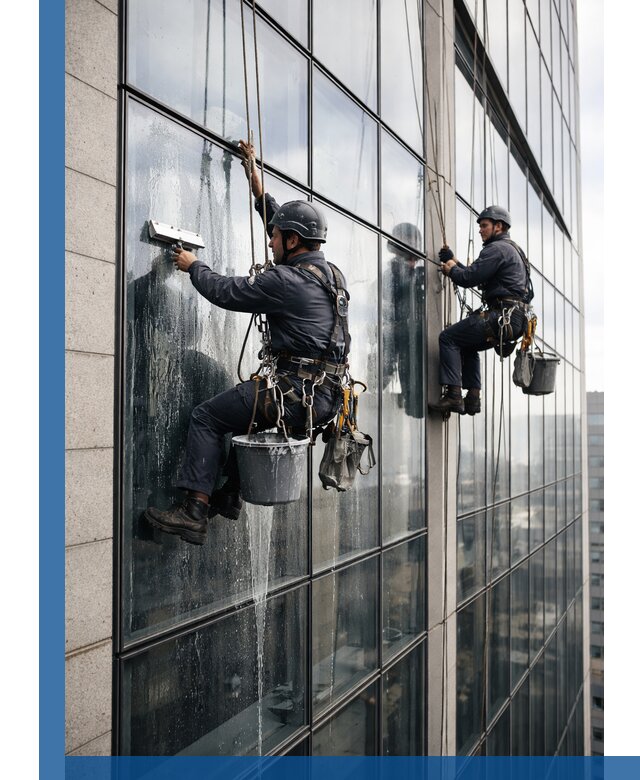 Профессиональная мойка стеклянных фасадов зданий в Гулькевичах