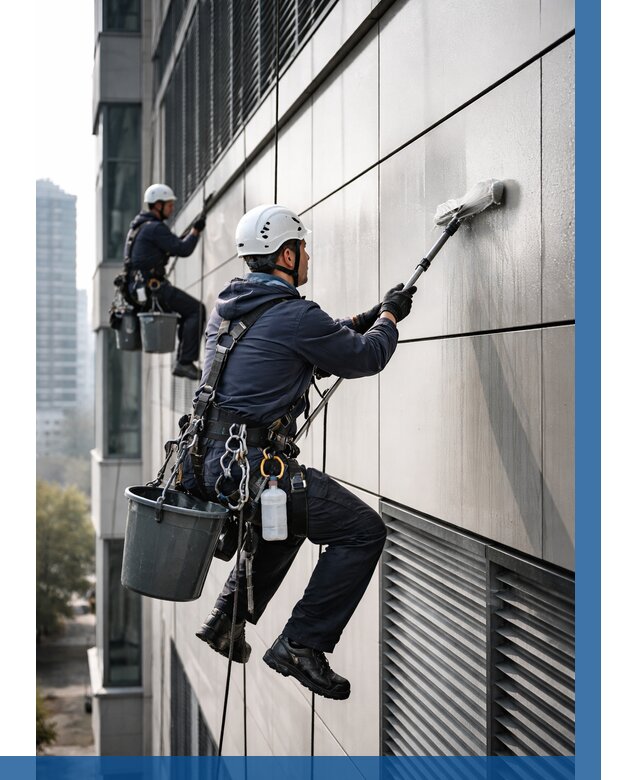 Мойка вентилируемого фасада в Гулькевичах от 259 р. | ВЫСОТНИК-Гль