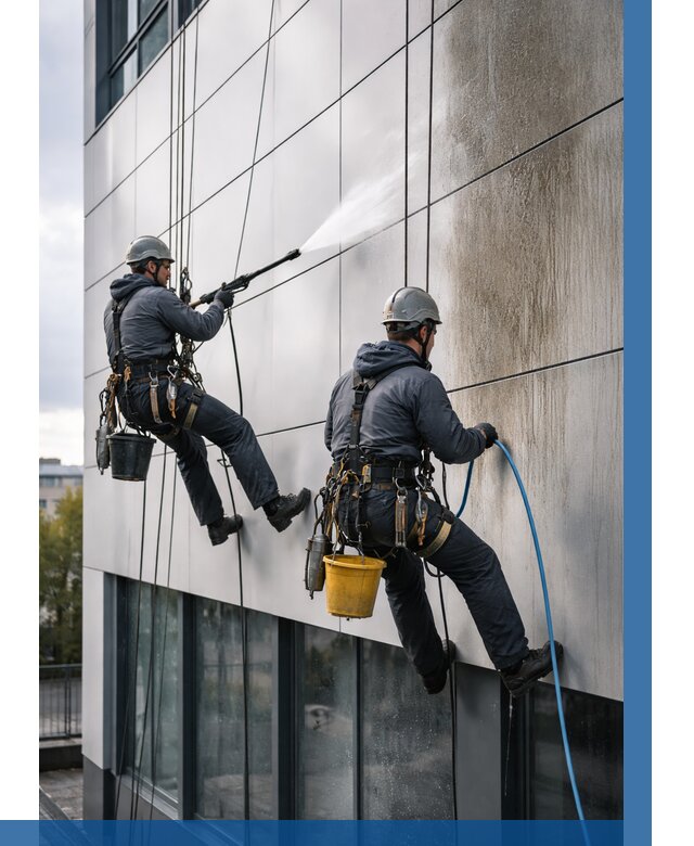 Мойка фасада из композита в Гулькевичах по цене от 311 р. | ВЫСОТНИК-Гль