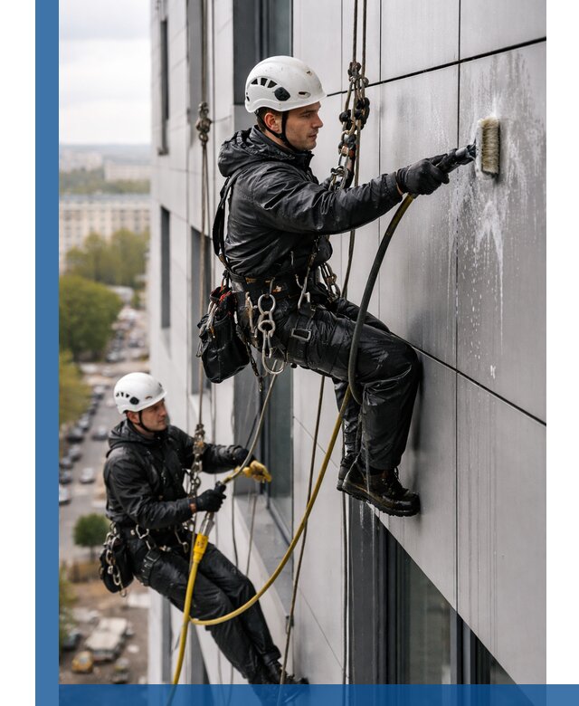 Профессиональная мойка фасада из композита в Гулькевичах