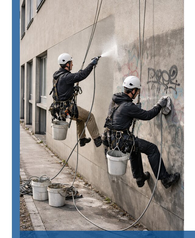 Антиграффити покрытие фасада с защитой от надписей в Гулькевичах