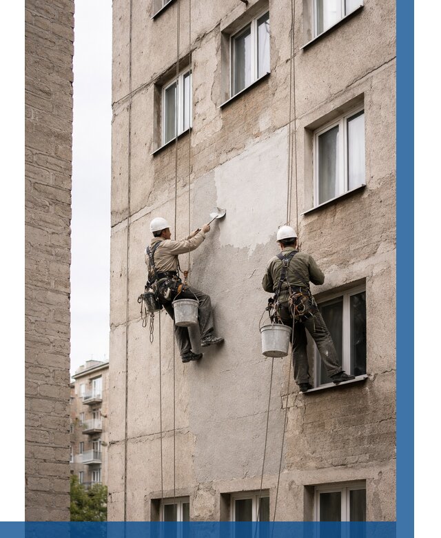 Косметический ремонт фасада в Гулькевичах от 1141 р. | ВЫСОТНИК-Гль