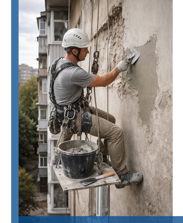 Восстановление фасадной штукатурки в Гулькевичах с гарантией качества