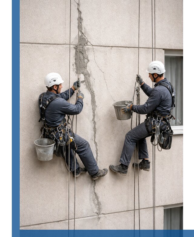 Заделка трещин на фасаде в Гулькевичах с гарантийным ремонтом