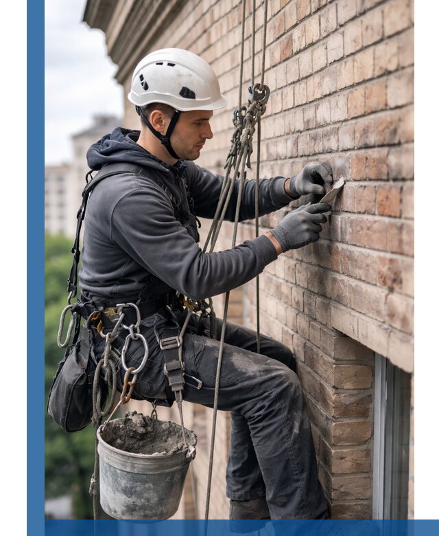 Качественный ремонт кирпичной кладки фасада в Гулькевичах с гарантией
