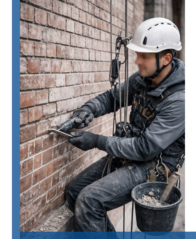 Расшивка кирпичных швов фасадов и стен, ремонт в Гулькевичах