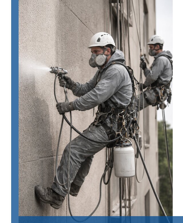 Безвоздушная покраска фасадов зданий в Гулькевичах профессионально