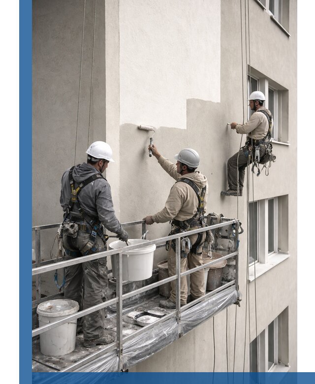 Покраска оштукатуренного фасада в Гулькевичах под ключ с гарантией