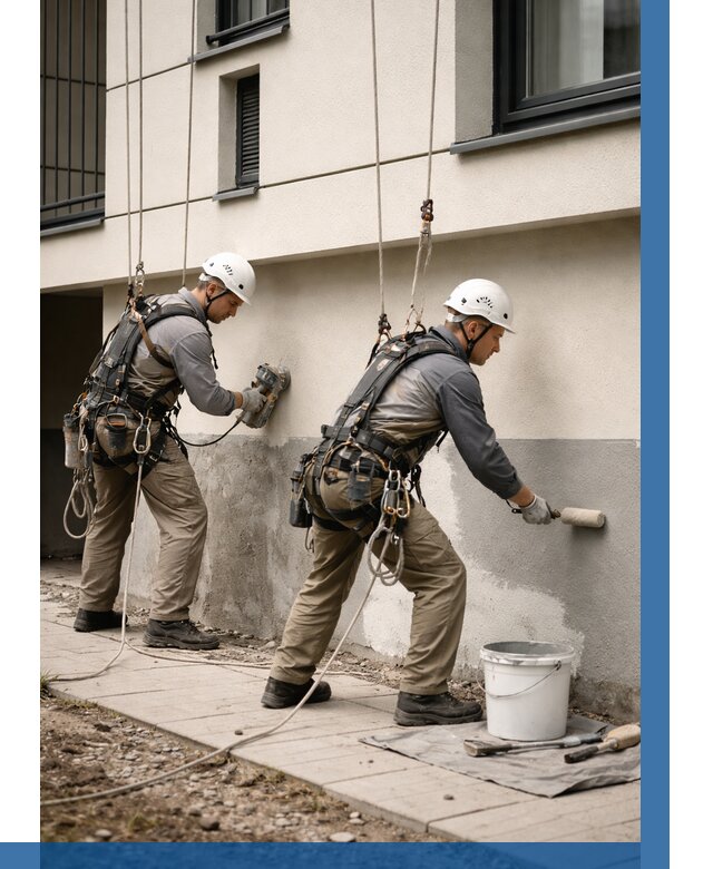 Окраска цоколя здания в Гулькевичах от 467 р. под ключ | ВЫСОТНИК-Гль