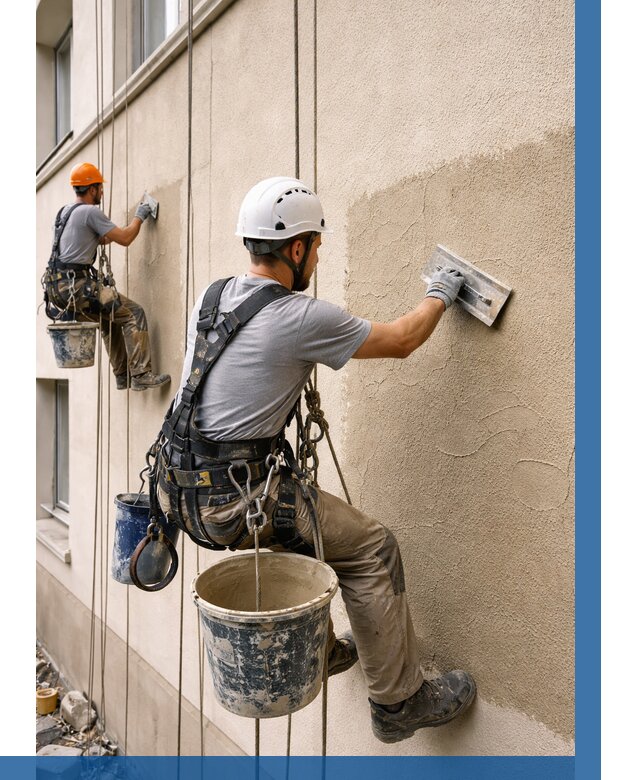 Декоративная штукатурка фасада в Гулькевичах от 1245 р. | ВЫСОТНИК-Гль