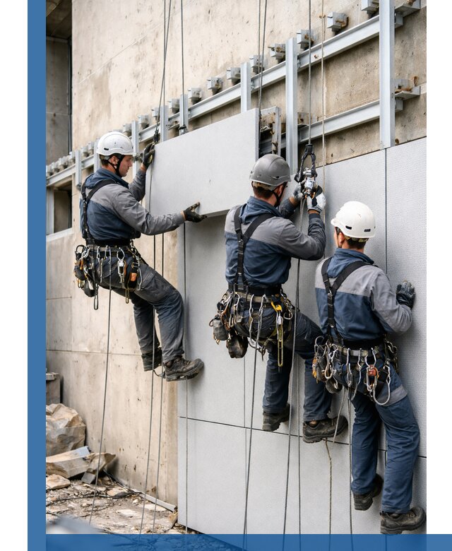 Монтаж вентилируемого фасада в Гулькевичах под ключ с гарантией качества