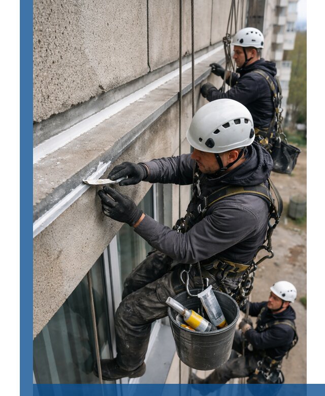 Герметизация примыкания балкона в Гулькевичах под ключ с гарантией