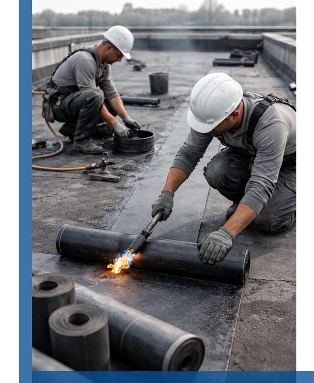 Ремонт рулонной кровли в Гулькевичах герметизация и восстановление