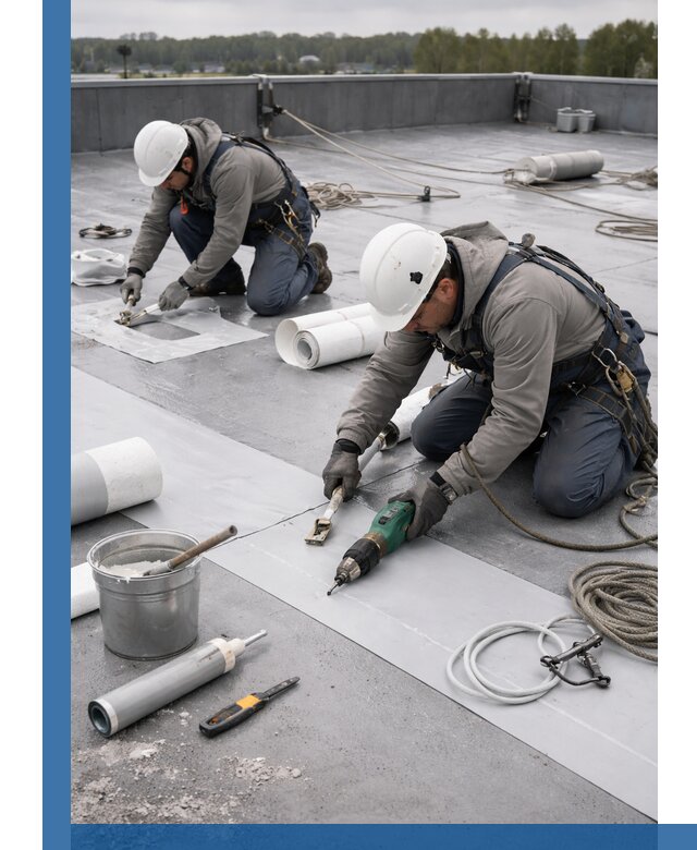 Ремонт мембранной кровли в Гулькевичах качественно и с гарантией