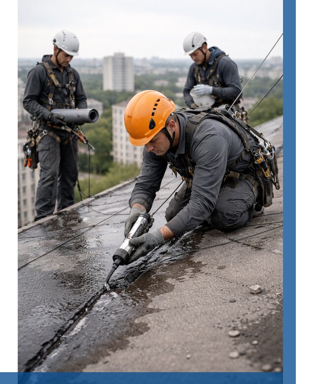 Устранение протечек кровли в Гулькевичах от 12449 р. | ВЫСОТНИК-Гль