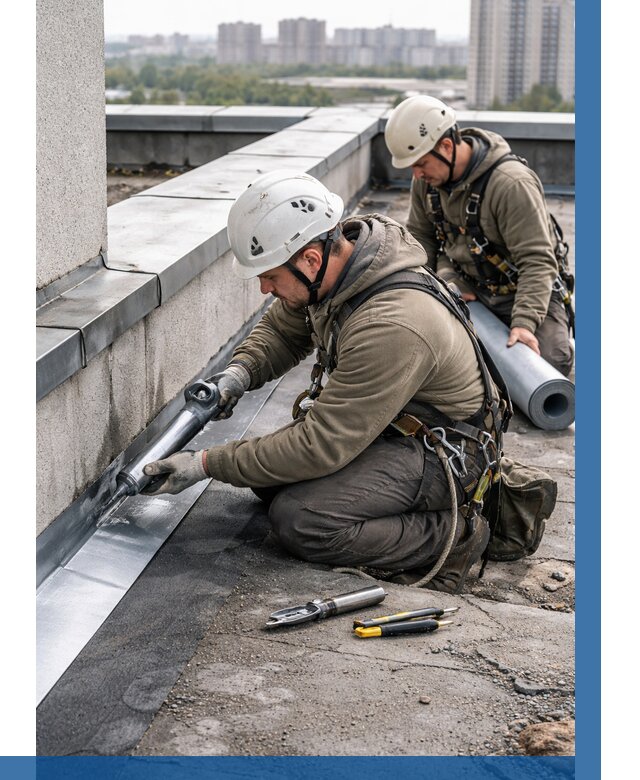 Ремонт кровельных примыканий в Гулькевичах от 1245 р. | ВЫСОТНИК-Гль