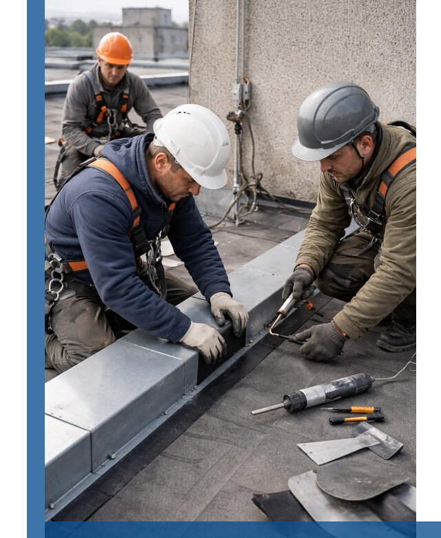 Ремонт кровельных примыканий в Гулькевичах профессионально