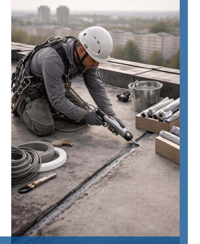 Герметизация швов кровли в Гулькевичах от 467 р./м2 | ВЫСОТНИК-Гль