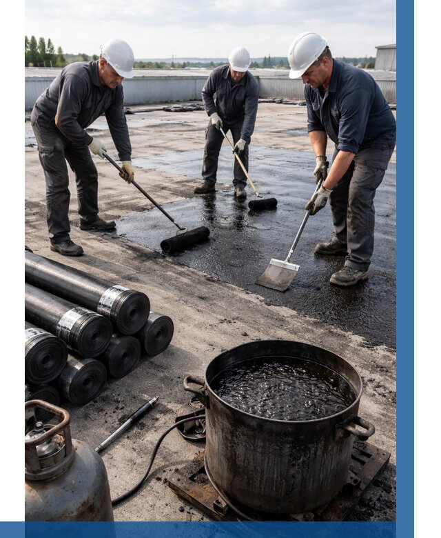 Гидроизоляция кровли мастикой в Гулькевичах от 622 р. | ВЫСОТНИК-Гль