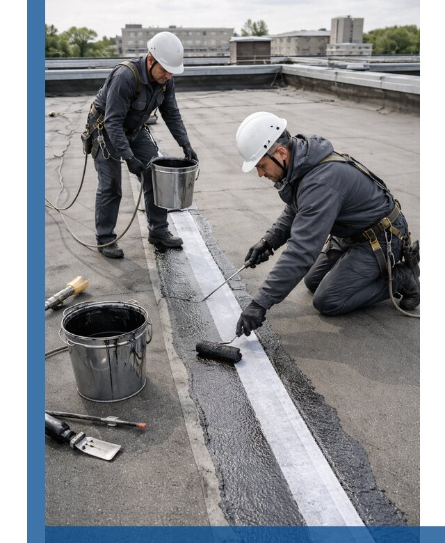 Гидроизоляция кровли мастикой в Гулькевичах надежная защита