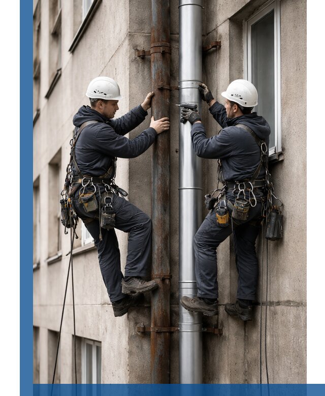 Замена водосточных труб в Гулькевичах: монтаж и демонтаж под ключ