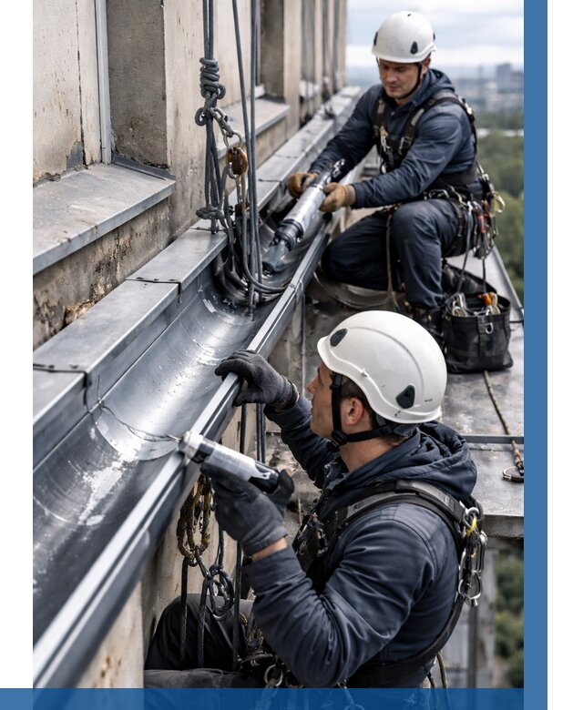 Ремонт водосточных желобов в Гулькевичах от 6743 р. | ВЫСОТНИК-Гль