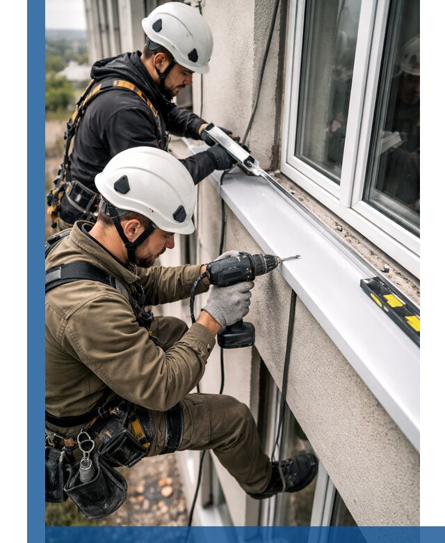 Профессиональный монтаж оконных отливов и отведения воды в Гулькевичах