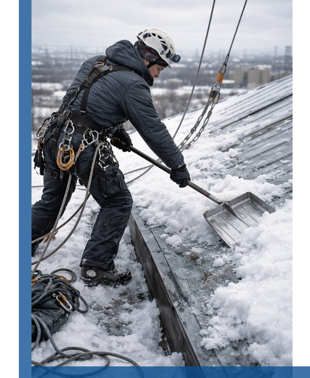 Профессиональная очистка кровли от снега и наледи в Гулькевичах