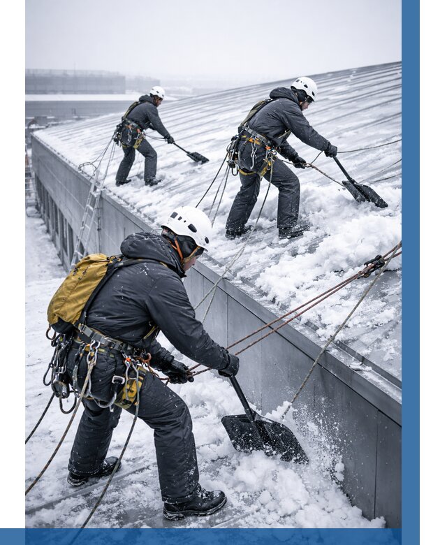 Очистка навесов от снега в Гулькевичах от 4668 р. | ВЫСОТНИК-Гль