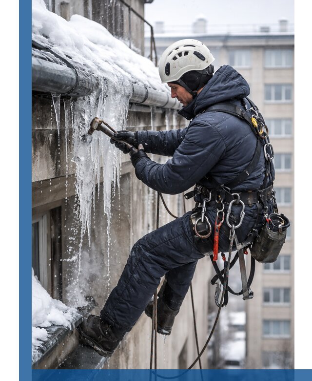 Удаление наледи и чистка водостоков в Гулькевичах оперативно и безопасно