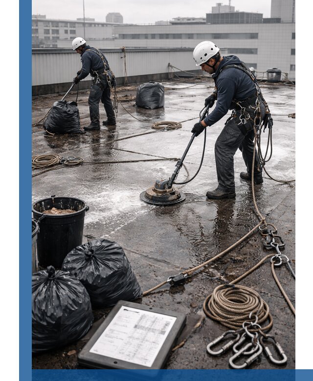 Плановая очистка кровли по графику в Гулькевичах для безопасности