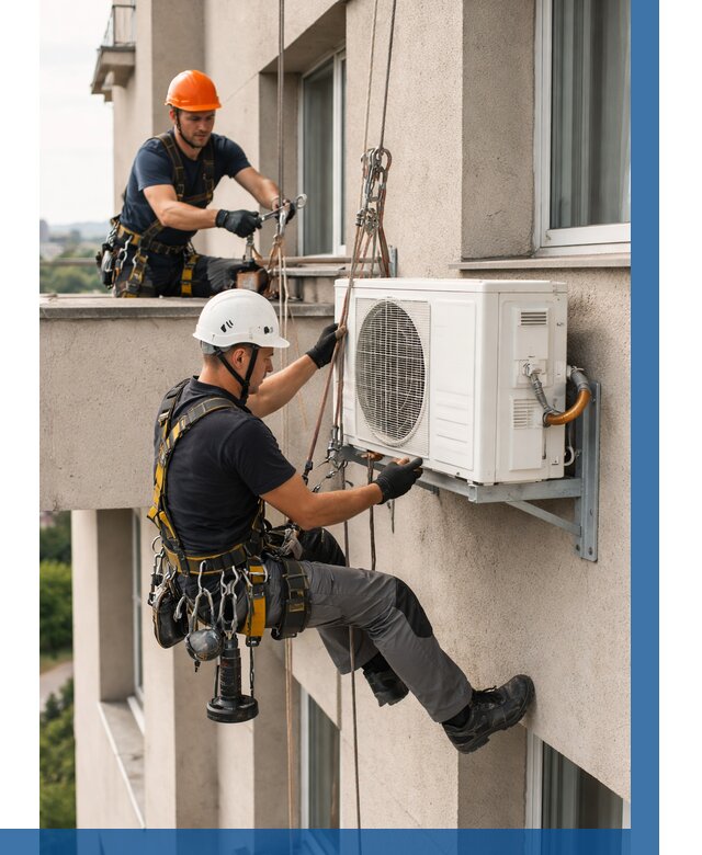 Монтаж внешнего блока кондиционера в Гулькевичах от 6743 р. | ВЫСОТНИК-Гль