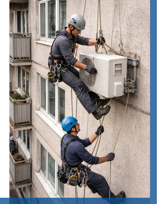 Перенос внешнего блока кондиционера в Гулькевичах от 9337 р.| ВЫСОТНИК-Гль