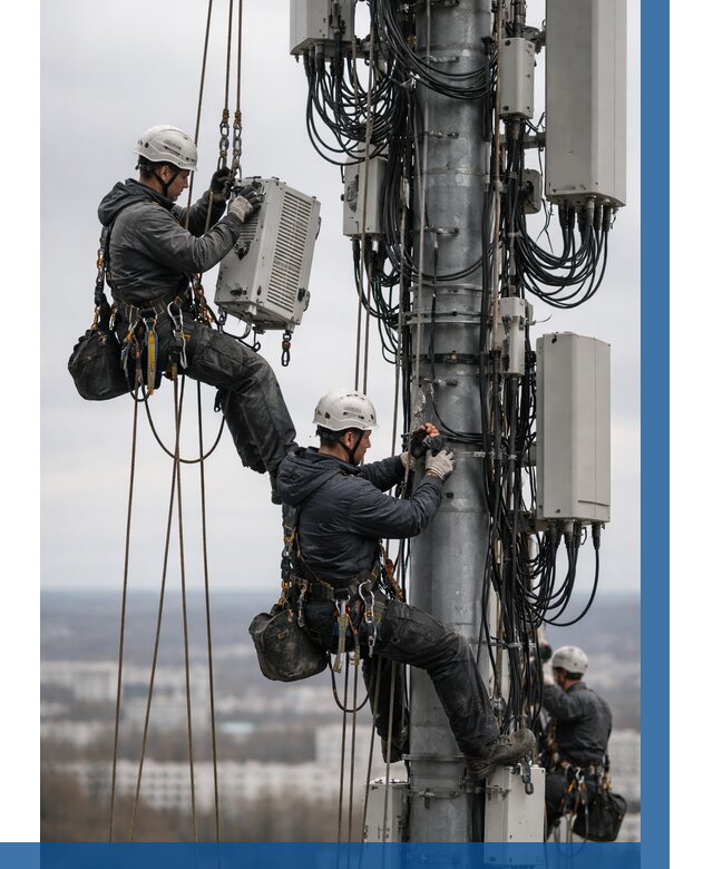 Монтаж оборудования связи на мачте в Гулькевичах от 7781 р. | ВЫСОТНИК-Гль