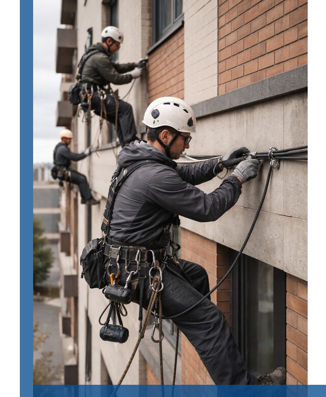 Крепление кабеля на фасаде монтаж и крепеж в Гулькевичах