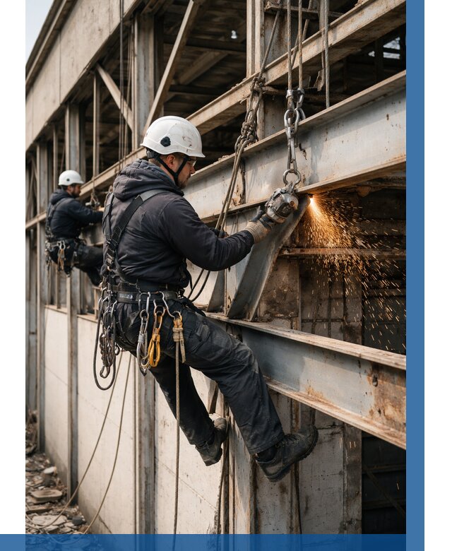 Демонтаж металлоконструкций на высоте в Гулькевичах от 6743р. |ВЫСОТНИК-Гль