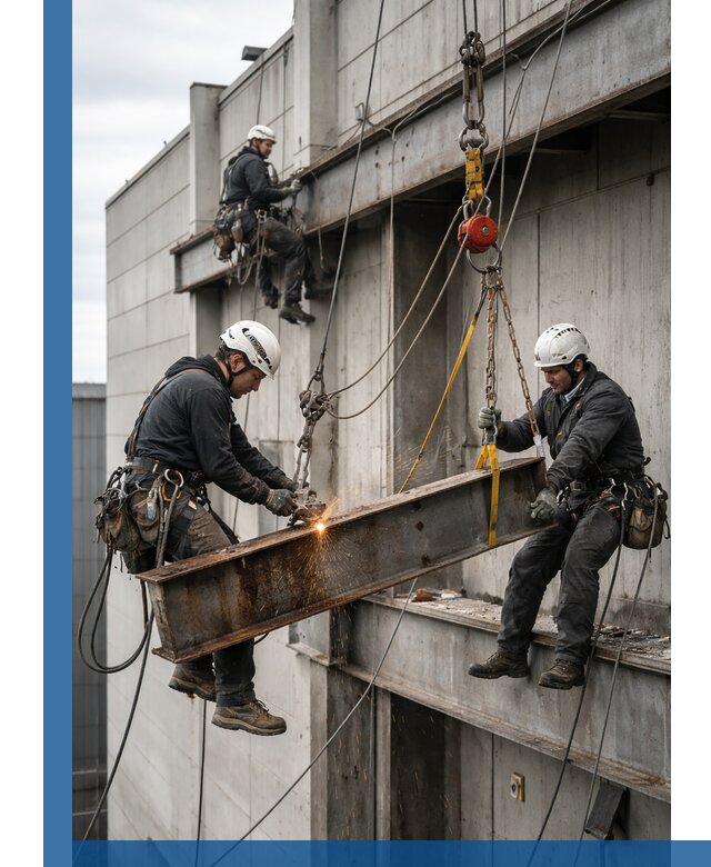 Демонтаж металлоконструкций на высоте в Гулькевичах под ключ