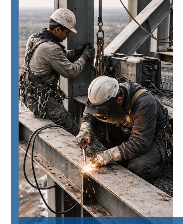 Высотные сварочные работы в Гулькевичах для промышленных объектов