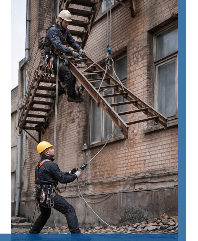 Демонтаж пожарной лестницы в Гулькевичах от 12449 р. | ВЫСОТНИК-Гль