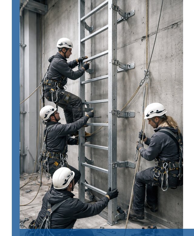 Монтаж металлических лестниц в Гулькевичах под ключ со гарантией