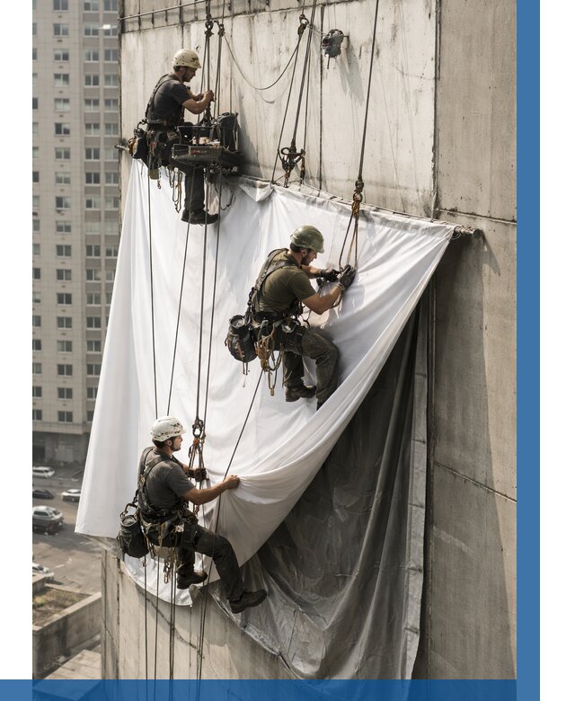Замена баннерного полотна в Гулькевичах от 6743 р. | ВЫСОТНИК-Гль—заказать