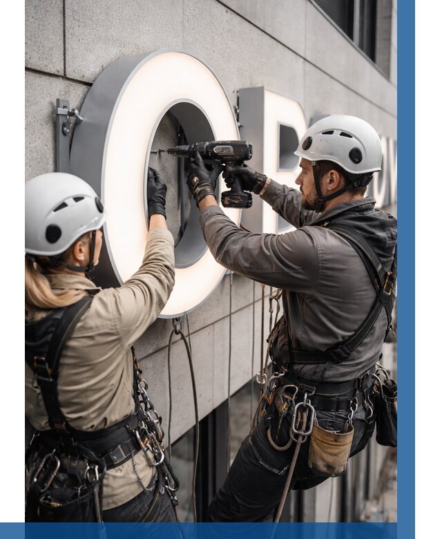 Монтаж световых букв в Гулькевичах от 3112 р. под ключ ВЫСОТНИК-Гль