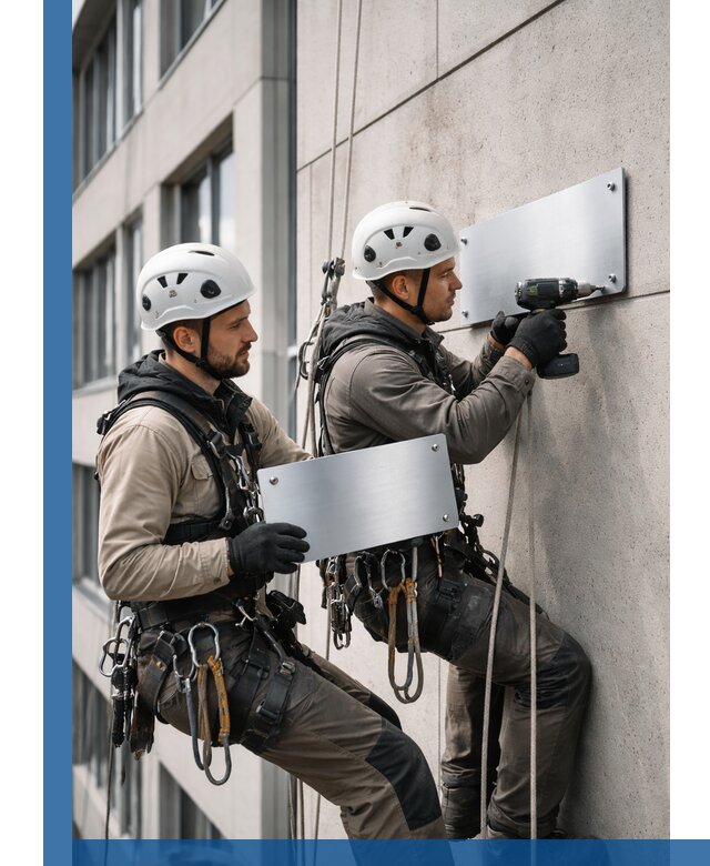 Монтаж табличек и указателей в Гулькевичах для зданий и сооружений