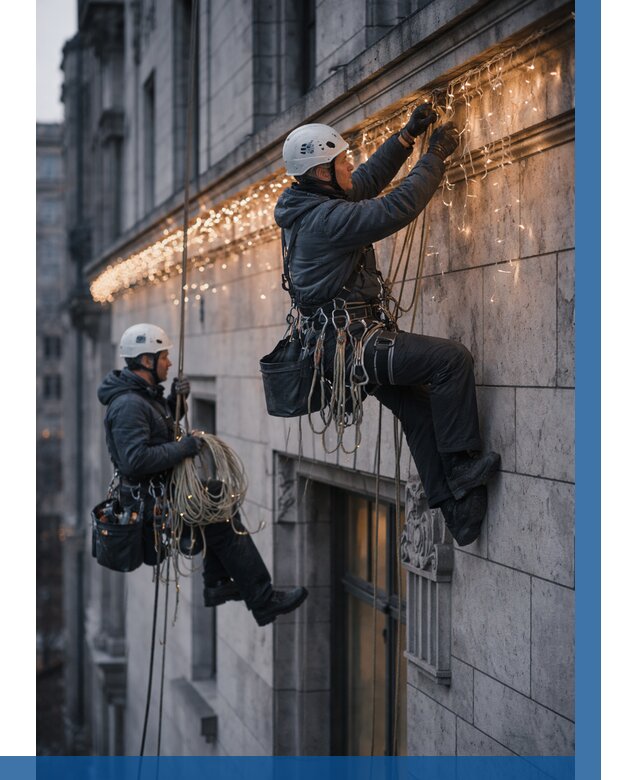 Монтаж новогодней иллюминации в Гулькевичах от 8818 р. | ВЫСОТНИК-Гль