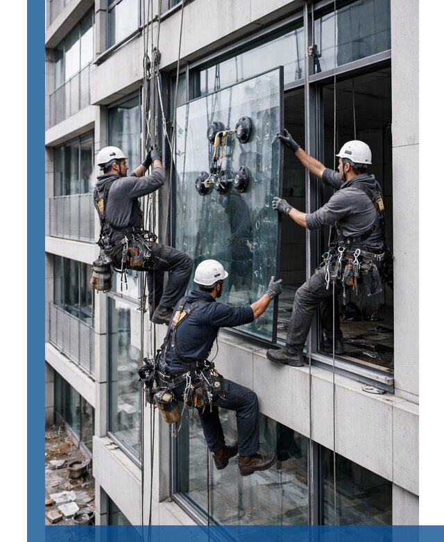 Фасадное остекление и монтаж витражей зданий в Гулькевичах под ключ